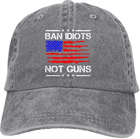 Sonnenmütze, Idioten Verbieten, Nicht Waffen 2. Zusatzartikel Zur Us-Verfassung Baseballmütze Unisex Sportkappe Freizeit Trucker Baseballmütze Für Mädchen Damen Herren
