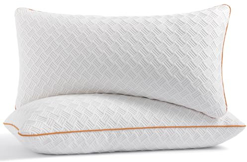 Twirest Kopfkissen 80x80cm（2er Set）, Memory Foam Kissen - gefülltes Schlafkissen, Höhenverstellbares Kopfkissen mit Reißverschluss, Abnehmbarer/Waschbarer Kopfkissenbezug