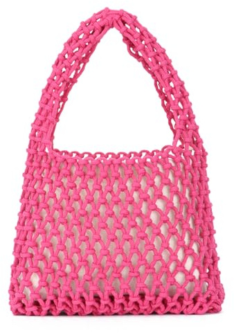 EVEOUT Borsa all'uncinetto Piccola Donna Estiva Clutch con Tasca Interna per Matrimonio Festa Pochette Intrecciata Maglia per Spiaggia Vacanze Viaggio