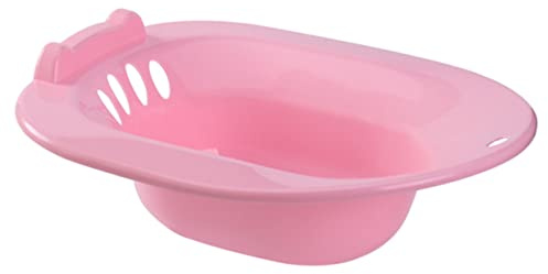 WOFASHPURET Sitzbadewanne für Toilette mit Auslaufsicherung Rutschfestes Sitzbad für Schwangere Wochenbettpflege und Postoperative Behandlung Leicht zu Reinigen