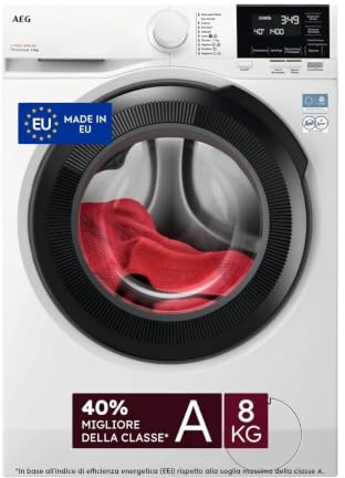 AEG Lavatrice Serie 7000 8 kg 1400 giri LR7FG84B4 Bianca