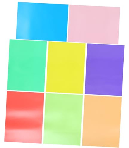 ORFOFE 9 Blätter Teiliges Farbiges Cellophanpapier Transparente Leuchtende Geschenkverpackungsfolie für DIY Bastelprojekte Vielseitig Verwendbares Geschenkpapier für Kreative