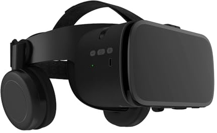 Casque de réalité virtuelle 3D avec audio Hi-Fi Bluetooth, lunettes IMAX VR pour films et jeux vidéo | Compatible avec smartphones de 4,7 à 6,5 pouces (noir)