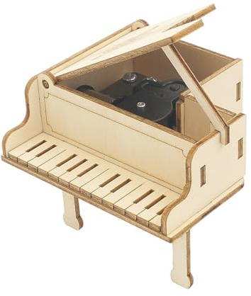 Puzzle 3D en Bois avec Carillon | Outil Mécanique de Construction Bricolage,Carillon Mécanique à Piano - pour 7 À 14 Ans Garçons Famille Femmes Hommes Amis Classe Anniversaire Noël