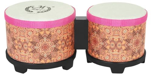 Opatiny Bongo Drums Percussion Instrument with Underwater World Pattern, Compact and Lightweight Music Education, Practice and Beginners