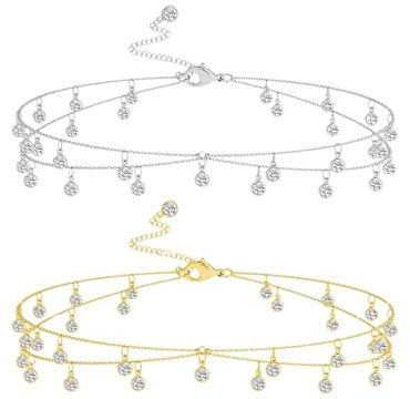 XFSRG 2 st magkedja midjekedja kroppskedja med strass tofs höftkedja magkedja strand smycken kroppskedja för damer sommar festival party look