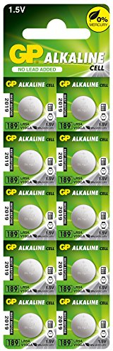 GP Battery LR54 (189) Pila Alcalina, 10 pezzi