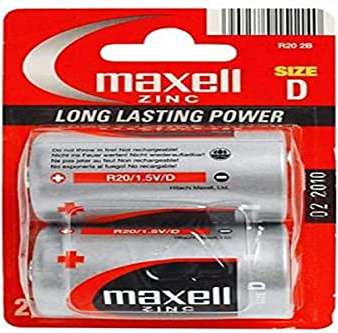 Maxell Super Ace - Pilas (Zinc-Carbono, R20P)