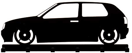Bentatec Schlüsselbrett Golf 3 Optik in schwarz