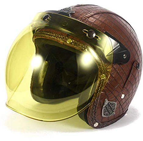 Casco moto Jet open face Moto Mezzi elmetti 3/4 Casco scooter Casco capacitivo Mezzo casco da moto retrò