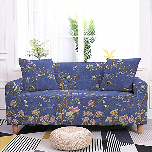 LNXSESN Sofaüberwurf Lila Buntes Muster Sofabezug Stretch Elasthan Couch überwurf Abnehmbare Waschbar Anti Rutsch Sofahusse Moderne Sofa überzug Langlebig Universal Couchbezug 2 Sitzer