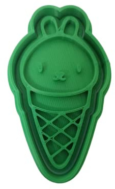 The Cookie Cutter Hub 9 cm Eishase Ausstecher und passende Prägung für Kekse Kekse Ton Backen Dekoration