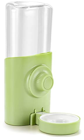 Kaninchen Automatischer Wasserspender 600ml Hängend Haustier Trinkflasche Kleines Tier Freistehend Grün für Meerschweinchen Eichhörnchen Frettchen Hase Igel Chinchillas Käfig