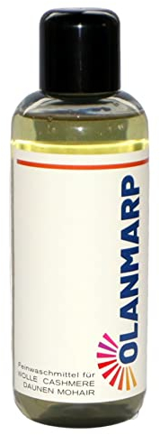 Olanmarp Feinwaschmittel Wollwaschmittel Konzentrat - Waschmittel flüssig für Wolle,Angora,Alpaka,Daunen,Mohair (240 ml, ohne Wäschenetz)