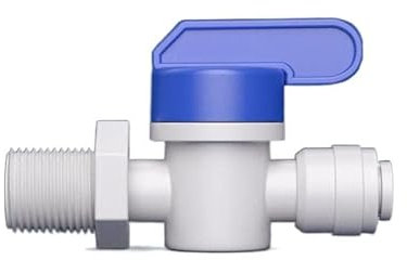 1/4 & clapet à bille de lavage à contre-courant RO eau mâle femelle filetage raccord interrupteur connecteur rapide filtre à eau pièces d'osmose inverse ERBER (Color : 2wai2fen)