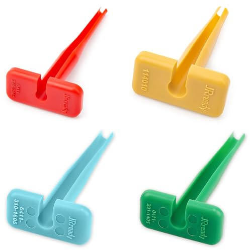 JRready ST5267 4Pcs Deutsch Unpinning Herramienta Automotriz Set Para 12# 16# 20# Sólido/Estampado Contactos 10-22 AWG Kit de Herramientas de Remoción de Terminal de Plástico