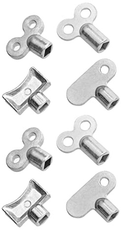 ANDRESLAD Radiator Valve Close Key Set 8pcs Portable Lightweight Radiator Exhaust Valves for Home Heating Maintenance