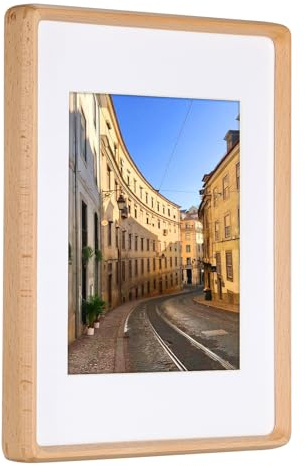 TEYCLZORE A4 Natural Wood Photo Frame, Natural Beech Wooden Frame, 21x29.7cm Picture Frames, for Wall-Mount & Tabletop Display Home Decor Photo Frames