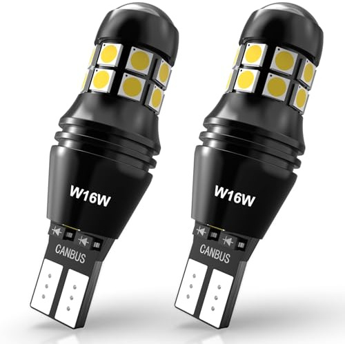 KATUR 12 V 24 V 6 500 K vit utan polaritet Canbus backlykta registreringsskyltbelysning glödlampa (2 stycken)