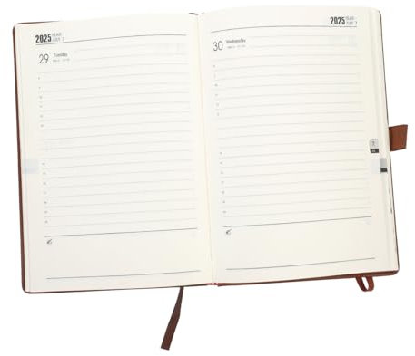 Veemoon 1satz Portable Notizbuch Für Studierende Planer Mit Stiftschlaufe Flexibles Design Für Notizen Termine Und Aufgaben Für Schule Und Büro Braunes Hardcover