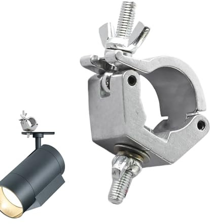 Lightweight Stage Clamp - Aluminium Alloys for Heavy Swivel Lighting | Attach a Lightweight Hook for DJ Lights, Theatre, Concerts, Bars, Events, Clubs, Accessories