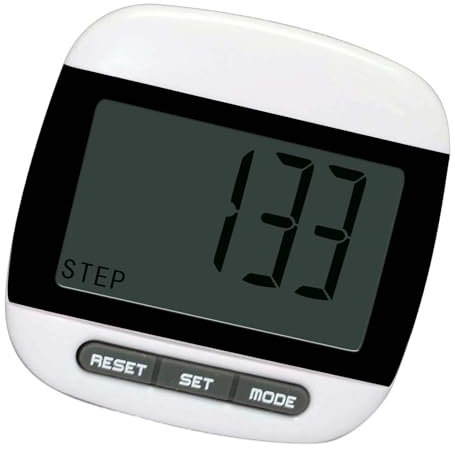 Simple Pedometer For Seniors - Simple Walking Pedometer Step Counter | Walking Pedometer Clip On | Pocket Step Counter | Walking Distance Calorie Counter | Fitness Equipment