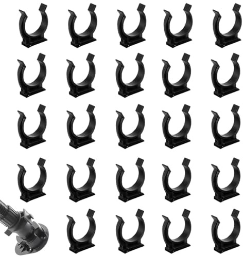 JUGUTA 24 Stück Kickboard Clips, Einstellbare Sockel Clips, Küchen Kickboard Sockelklammern, Sockelblendenhalter, Robust Stabil Möbelbein-Clip, Kickboard Halterungen Für 32-42Mm Durchmesser