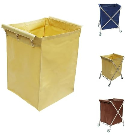 Bolsas de Tela Oxford Impermeables de Calidad Comercial para carritos de lavandería. Forro Desmontable con Gancho para reemplazar el Carrito Plegable. Ideales para carros de Limpieza y servi