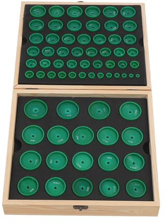 DEWIN Set di Matrici per Pressa per Orologi 68 Pezzi Matrice per Pressa per Orologi in Resina Ad Alta Precisione, Robusta, per Copertura della Base Dell'orologio, per la Riparazione