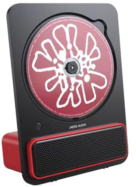 Lecteur CD de Bureau avec Batterie Rechargeable de 2600mAh, Enceinte stéréo Portable, Lecteur CD Bluetooth pour Voiture, Maison ou Bureau, décor