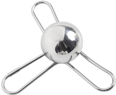 Homeponnew Bola de hielo de café de acero inoxidable y soporte para espresso y whisky, piedra de enfriamiento reutilizable de 40 mm, apta para lavavajillas