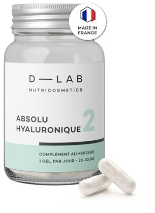 D-LAB Absolu Hyaluronique | 1 Mois | Hydratation Profonde, Comble les Rides, Peau Rebondie & Éclatante | Vegan