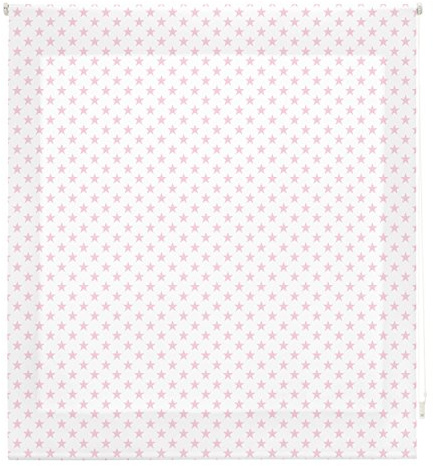 blindecor Stars Rollo, Stoff, Pink, 150 x 180 cm