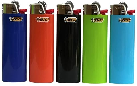 Classic Maxi BIC Feuerzeuge für Gas-Zigaretten, groß, 5 Stück