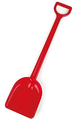 Hape Sandschaufel, Rot - Robuste Sand- und Buddelschaufel für Strand, Garten und Sandkasten, Outdoor Spielzeug für Kleinkinder, Sandspielzeug für Kinder ab 18 Monaten