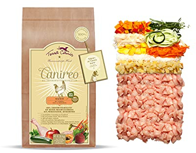 Terra Canis Huhn mit Gemüse & Obst, Canireo Trockenfutter für Hunde, 2,5kg | 100% Lebensmittelqualität aller Rohstoffe, 64% Frischfleischanteil, schonend zubereitet, getreide- und glutenfrei