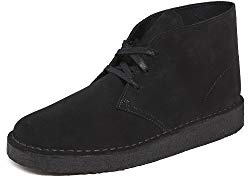 Clarks Mens Desert Coal Black Chukkas Boots Boots 12