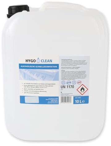1 Stück Hygoclean Schnelldesinfektion | alkoholisch, Packung, V: 10l, klar, Schnelldesinfektion, Desinfektionsmittel, Sprühdesinfektion