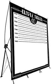 Oedim Photocall Feliz Cumpleaños Blanco y Negro Personalizado, 335x180cm, Expositor Publicitario Fabricado en Lona Frontlit, Incluye 2 Estructuras X-Banner de Fácil Montaje