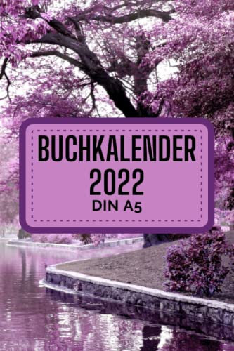buchkalender 2022 Din a5: Terminkalender mit Uhrzeiten 5 bis 23h Tag | 1 Woche auf 2 Seiten mit Zeit | A5 Wochenplaner mit Zeiteinteilung | ... Jahresplaner | Soft-Cover Rote Farbe