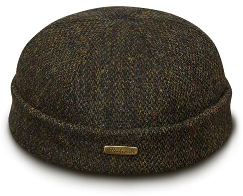 Sterkowski Docker Beanie Cap | Harris Tweed Dockermütze für Herren und Damen | Warm Bequemer Seemannsmütze