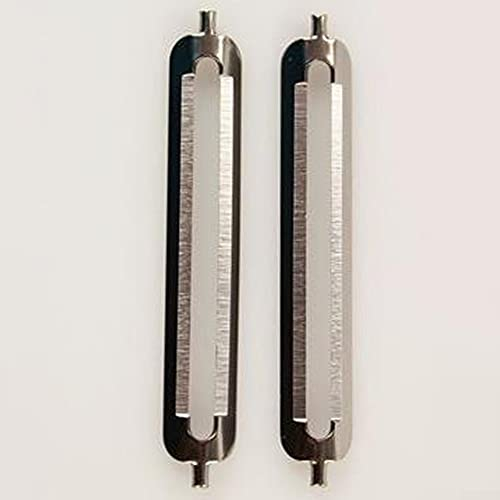 3 pcs Ersatzklingen Schäler Ersatzklinge für Doppelschäler und Einzelschäler, Spargelschäler, flache Öffnung Schäler Flachschliff Profischäler