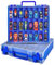Toy Car Storage Organizer Case Compatible with Hot Wheels/for Matchbox Cars. Display Carrying Container Holder for LOL Surprise Dolls/for Shopkins with 48 Compartments Double Sided -Blue (Box Only)