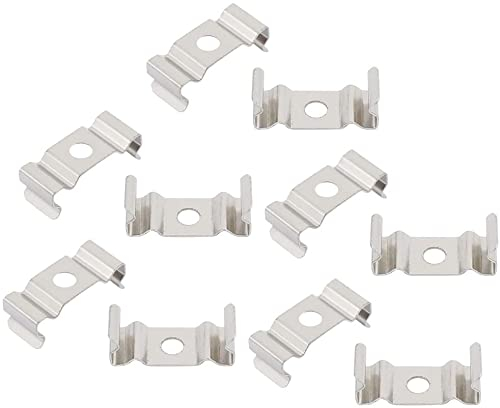 XYWHPGV T4 Clips Halterung für LED-Leuchtstoffröhre, LED-Leuchtstoffröhren-Leuchte, Edelstahl, 10 Stück(cf2c2 5dcc6 46e20 8157a 2ff97 1e7fa