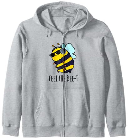 Feel The Bee-t Lustiges Bienen-Wortspiel Kapuzenjacke