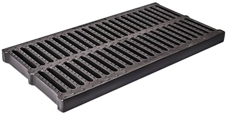 Entwässerungsrinne Rinnen-Abflussgitterabdeckung für Pflastersteine, Kunststoff-Entwässerungsgrabendeck für Den Außenbereich, Regenrinnensieb für Hof/ Terrasse/ Gehweg/ Bauernhof(W-35cm(13.8) x H-4cm