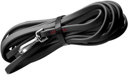 Japosy Schleppleine für Hunde, 3m/5m/10m/15m Schleppleine mit Handschlaufe, Wasserdicht Trainingsleine für Große bis Kleine Hunde, Robuste & wetterfeste Hundeleine (Schwarz, 10M)