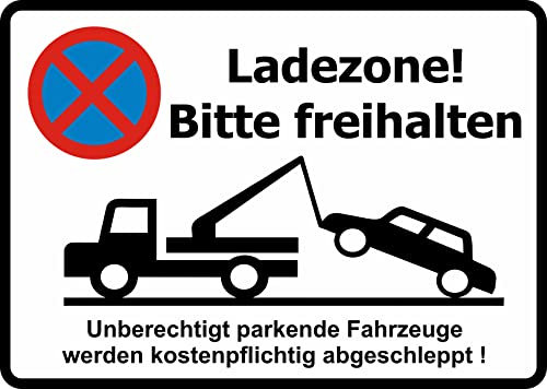 Daged Ladezone! Bitte Freihalten grundstück Aufkleber Parken Verboten Vinyl Schild Selbstklebende Karte Sticker TK- 025