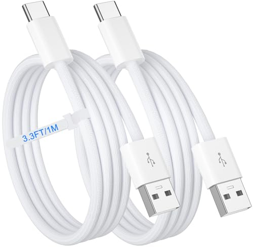 ACAGET 2 Pezzi Cavo intrecciato Car-play 1M per iPhone 17 17e 16 15Pro Max | 3A Cavo USB C per A-pple CarPlay e Android Auto Cavo Carplay per per iPad 10/Air/per iPad Mini 7/6 per Galaxy S26 A57 A16 A17