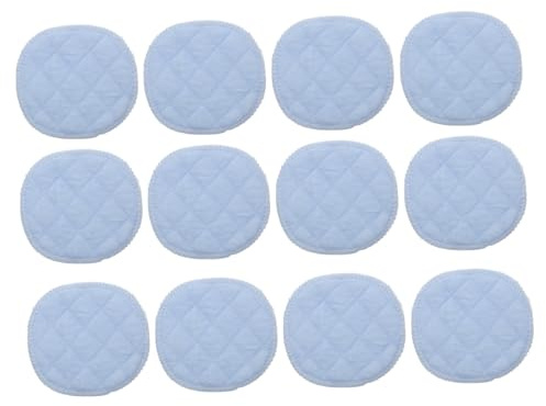 Cuscinetti Allattamento Riutilizzabili in Cotone Blu 30 Pezzi | Lavabili e Traspiranti, Assorbimento Acqua e Protezione senza Perdite, Forma Aderente al Torace